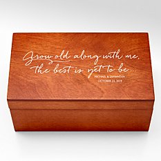 Grow Old With Me Ring Holder Keepsake Box